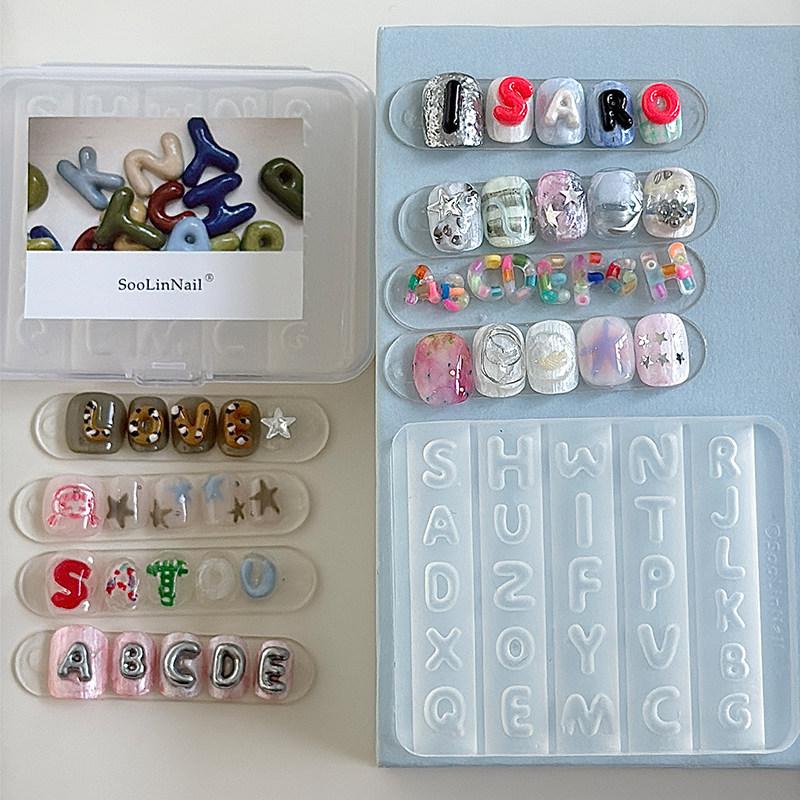 Resin Art Template - Силиконовая форма для дизайна ногтей с