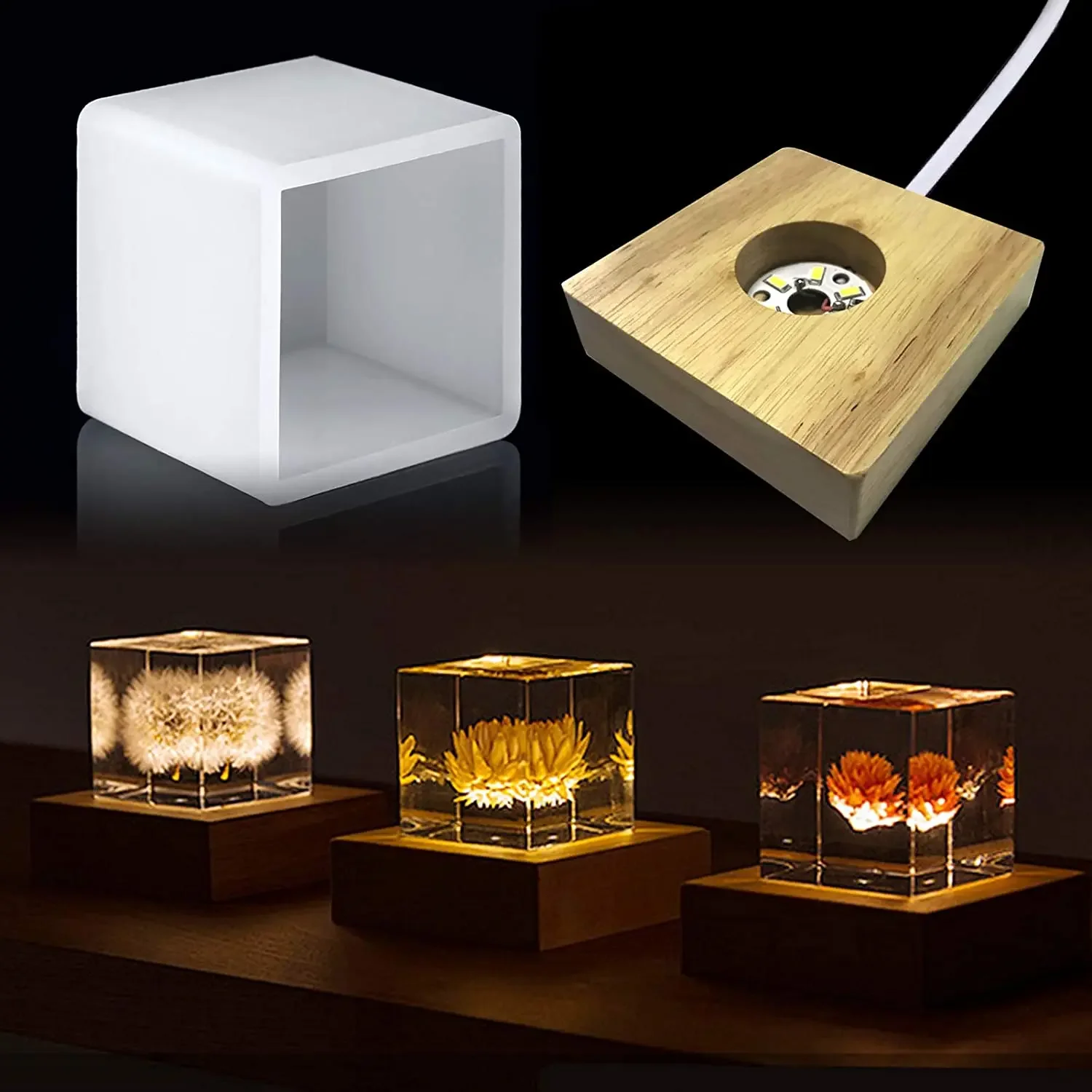 Resin Art Equipment - Квадратная легкая форма из смолы, светодиодные