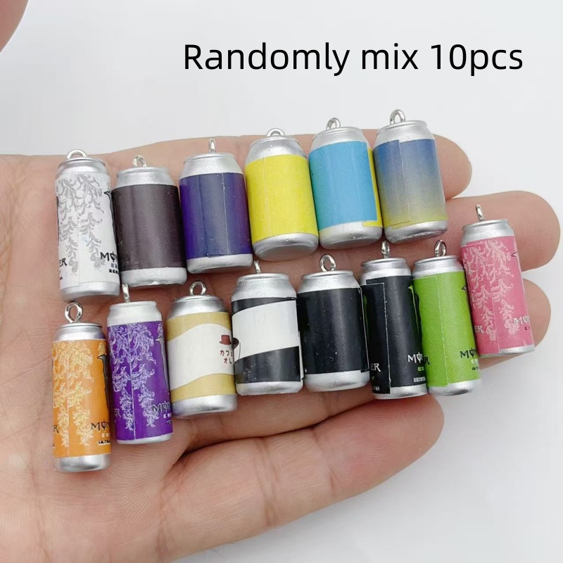 Resin Art Gift Ideas - 10 шт. миниатюрных имитационных брелоков-баночек для