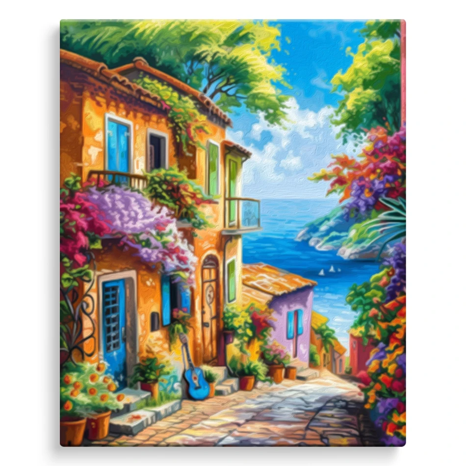 Resin Art Frame - Набор для рисования по номерам «Пейзаж»
