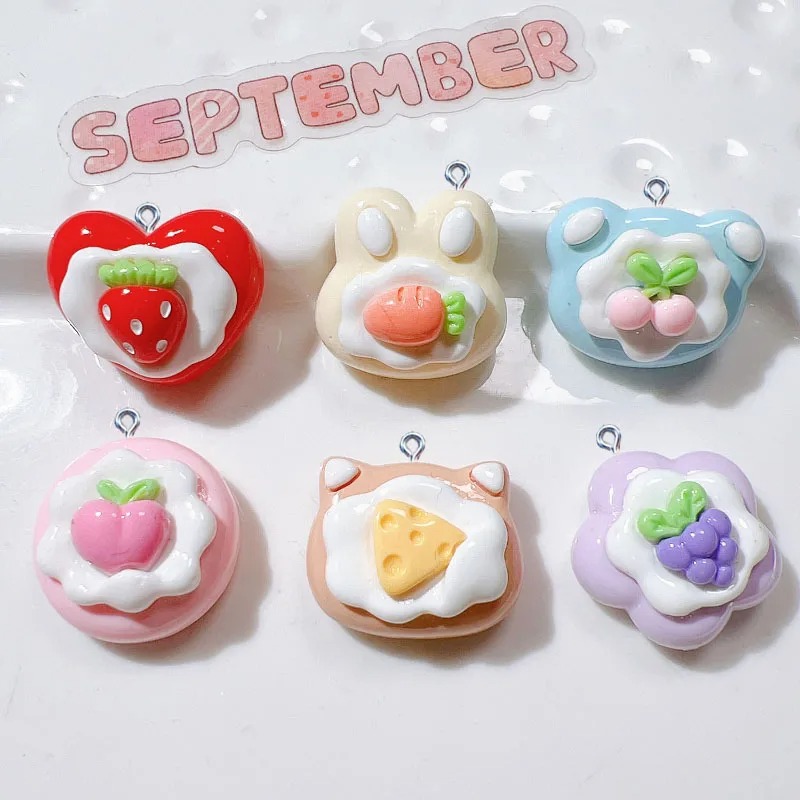 Resin Art Gift Ideas - 10 шт. имитационных подвесок-шармов в виде
