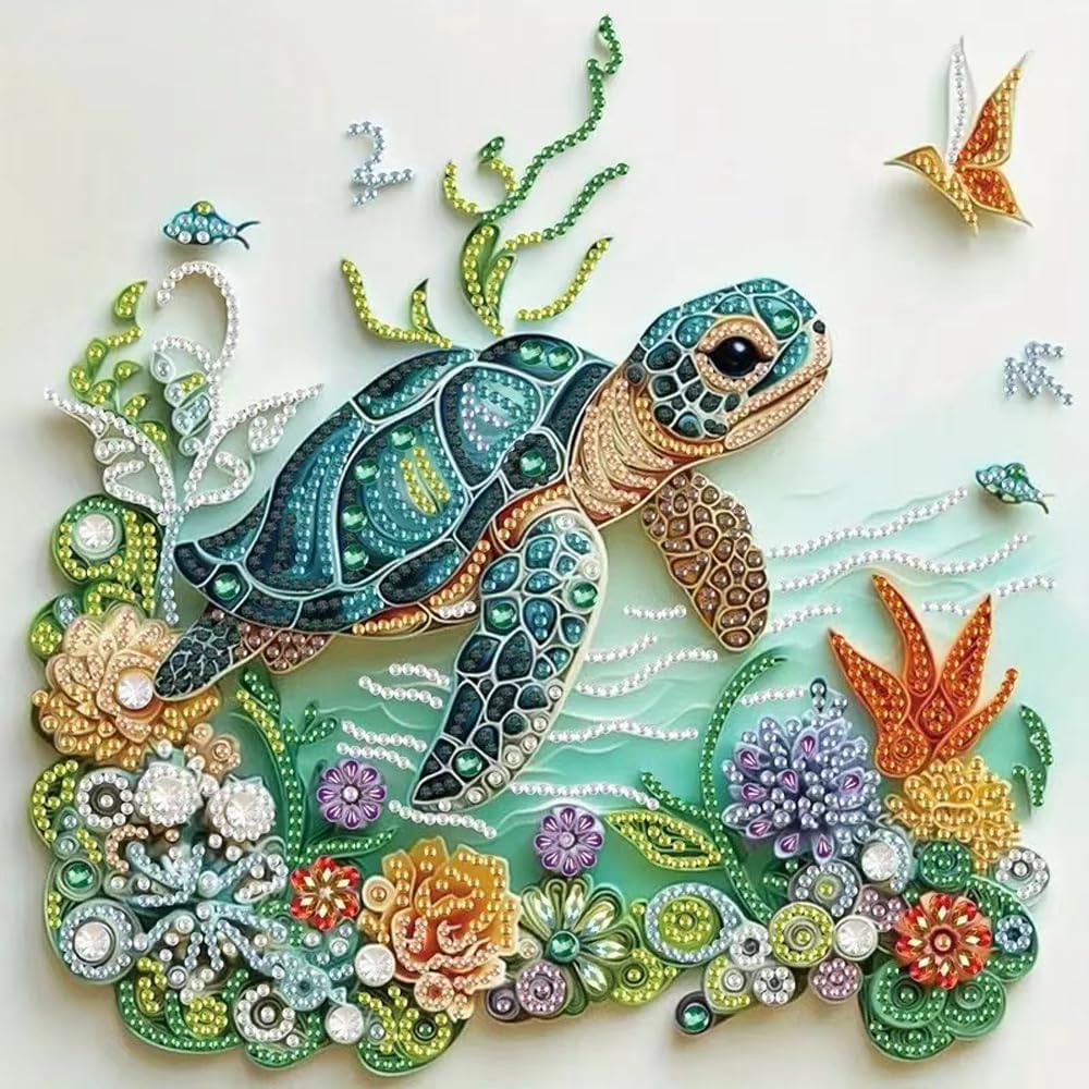 Resin Art Kit For Beginners - Наборы для алмазной вышивки «Морская черепаха»