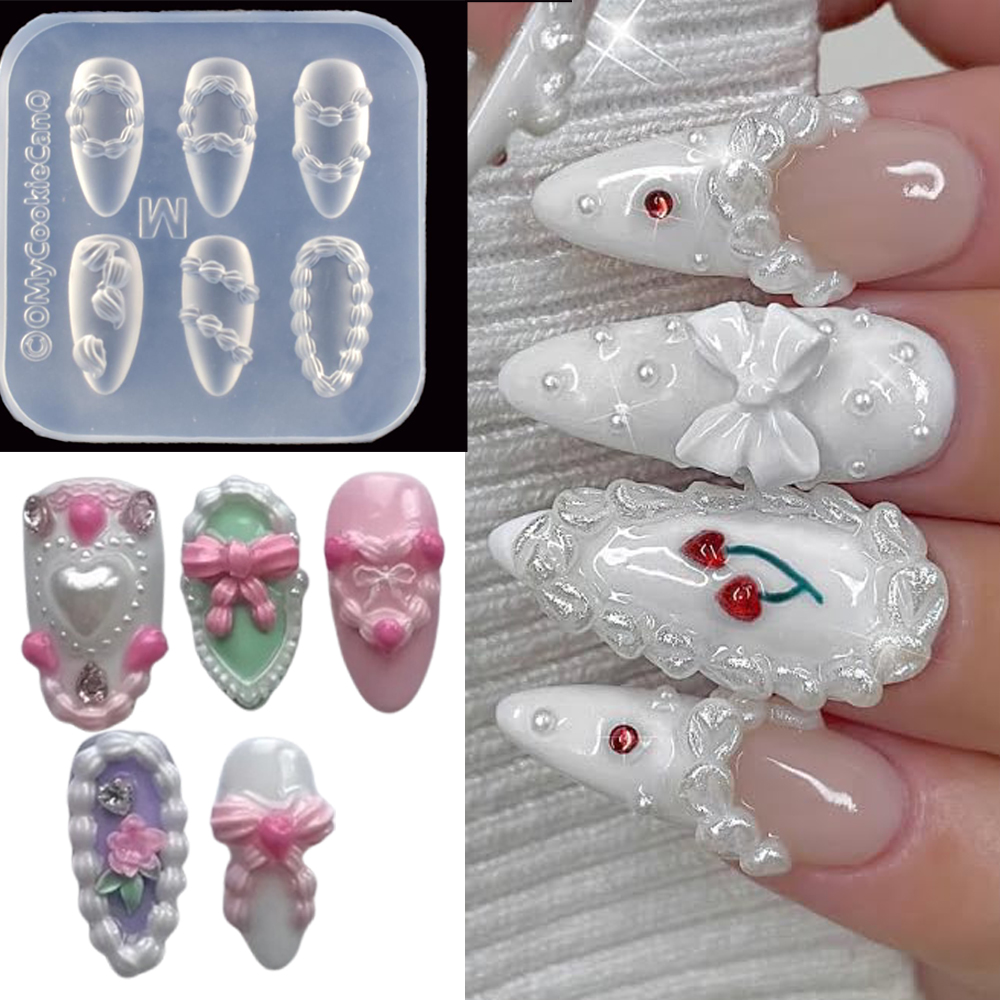 Resin Art Template - 1 шт. 3D французский крем для