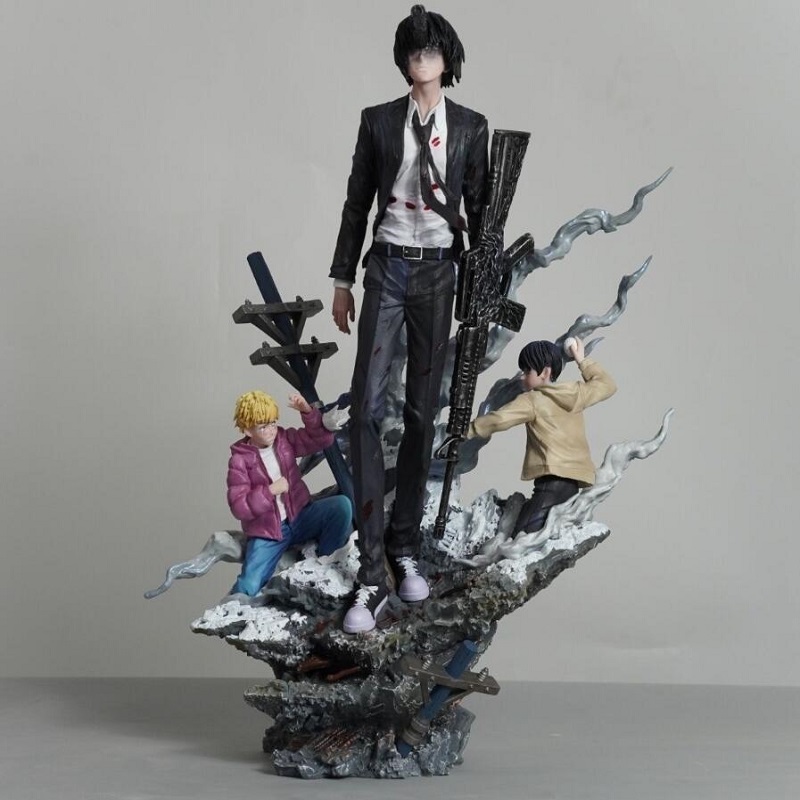 Resin Art Anime - Фигурка GK «Человек-бензопила: Дьявол-охотник» из смолы,