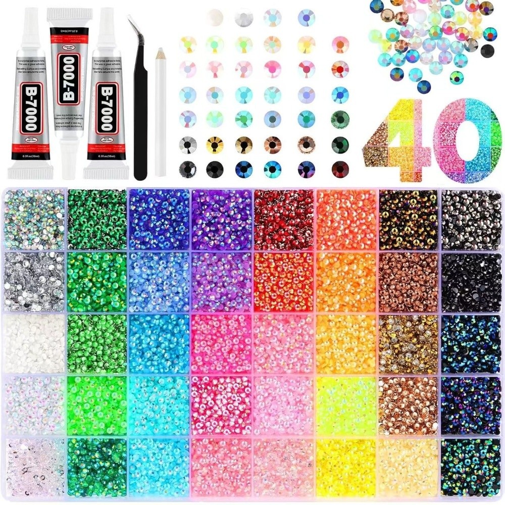 Resin Art Equipment - Набор разноцветных полимерных страз для декора,
