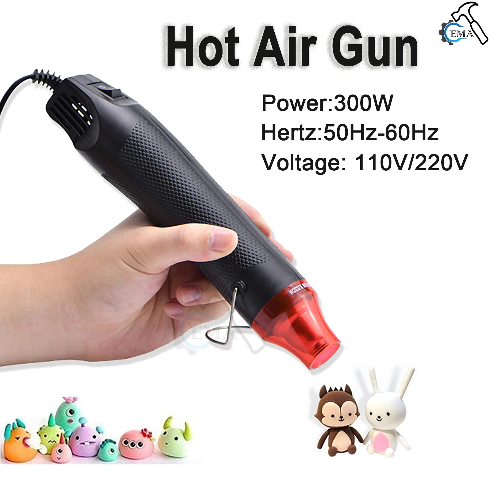 Resin Art Heat Gun - 110 В/220 В, стандартный фен, США,