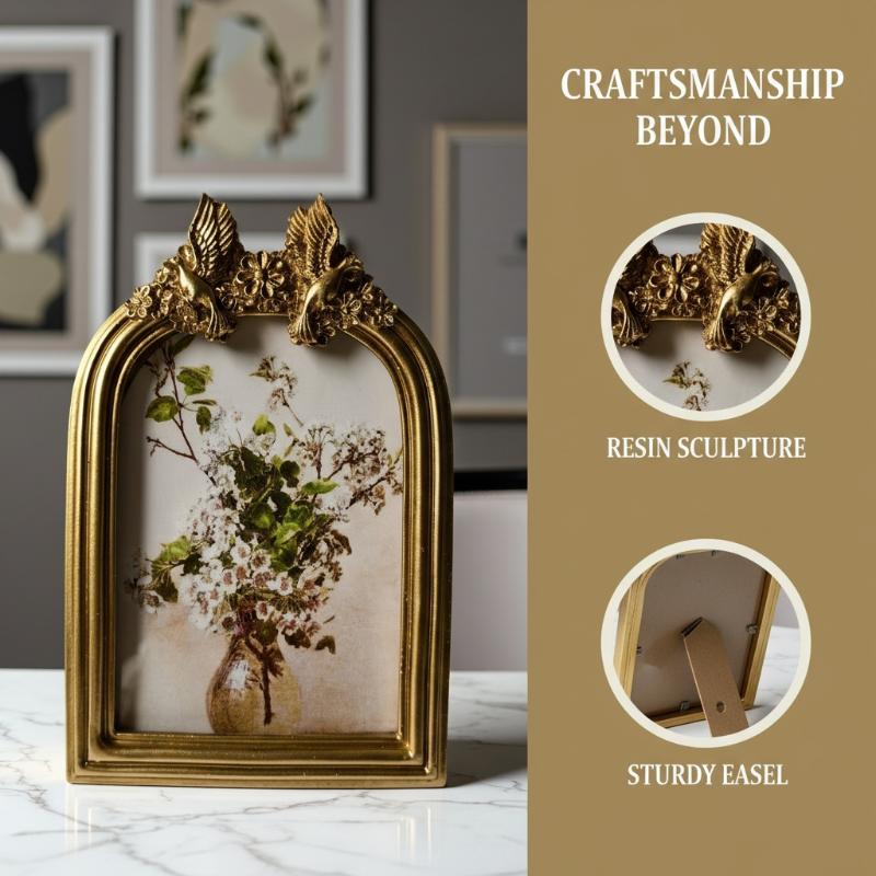 Resin Art Frame - Овальная фоторамка для декора стола и