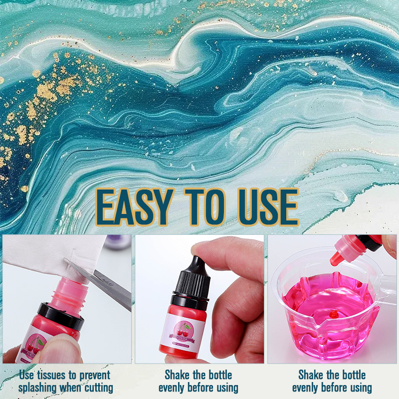 Цветной пигмент из эпоксидной  – обзор и цена Resin Art Kit For Beginners