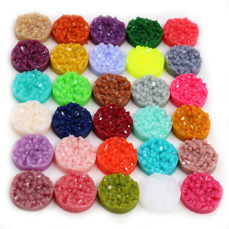 40 шт., смоляные кабошоны Druz – обзор и цена Resin Art Gift Ideas