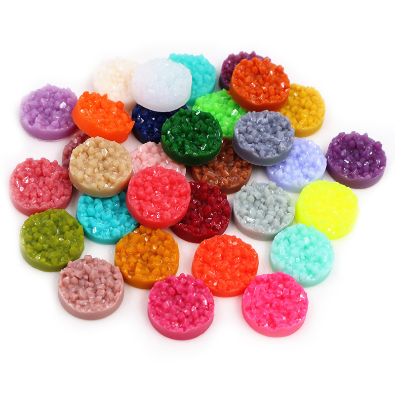 40 шт., смоляные кабошоны Druz – обзор и цена Resin Art Gift Ideas